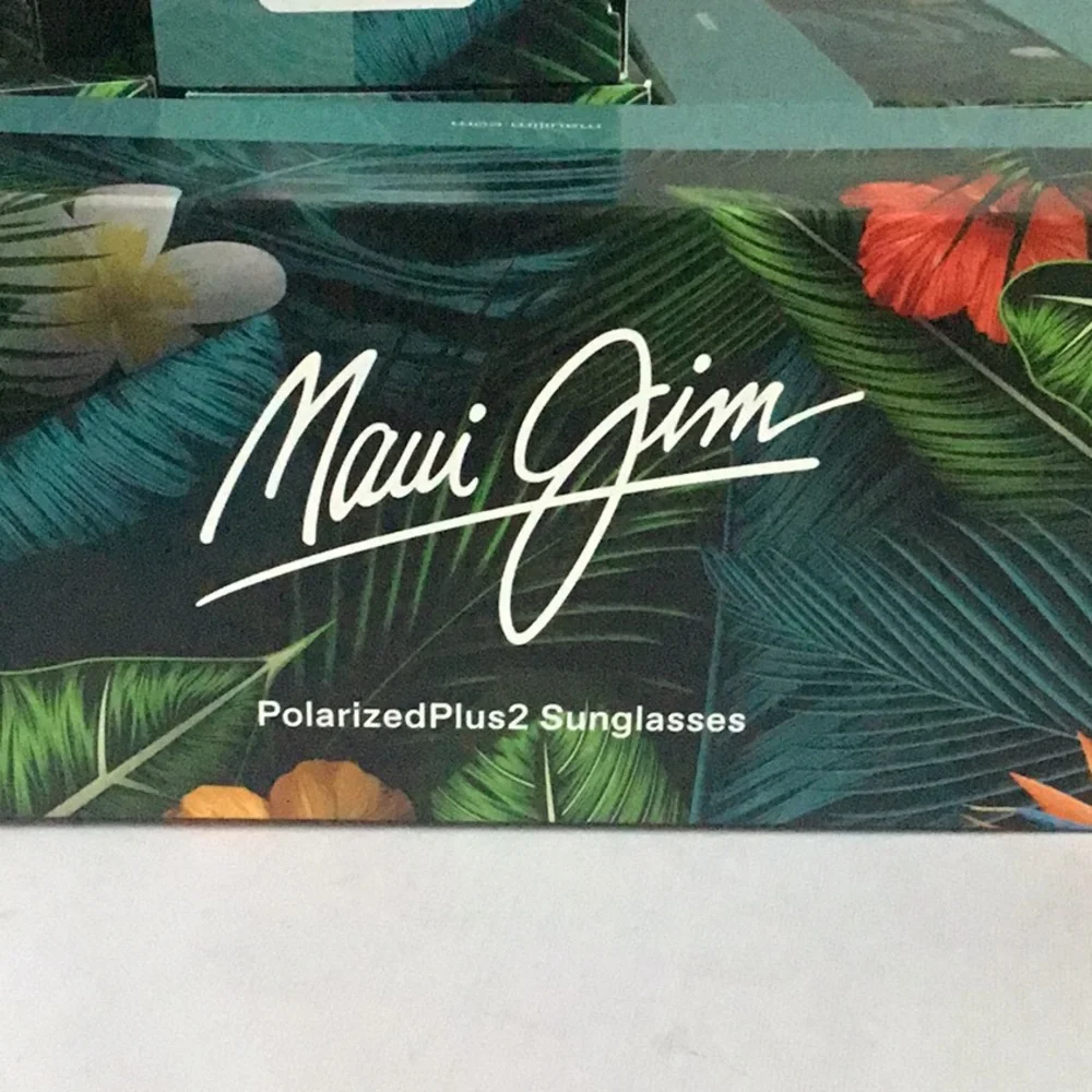 Maui Jim  Mikioi Titanium Blue Mirrored Rectangle Sunglasses